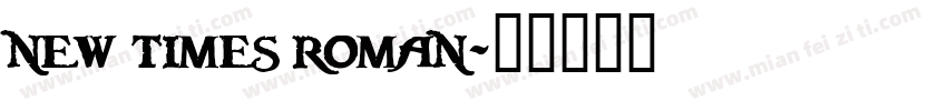 new times roman字体转换